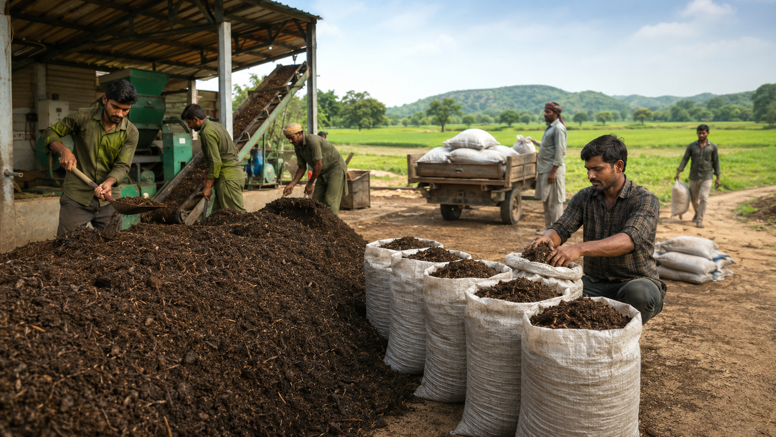 Illustrative processing route for organic slurry